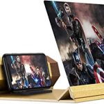 12’’ Screen Magnifier for Smartphone – Mobile Phone 3D Magnifier Projector Screen for Movies, Videos, and Gaming – Foldable Phone Stand with Screen Amplifier – Compatible with All Smartphones