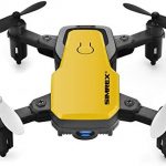 SIMREX X300C 8816 Mini Drone with Camera WiFi HD FPV Foldable RC Quadcopter Rtf 4CH 2.4Ghz Remote Control Headless [Altitude Hold] Super Easy Fly for Training - Yellow