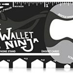 Wallet Ninja- 18 in 1 Credit Card Sized Multitool (#1 Best Selling in the World) (Black)