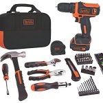 BLACK+DECKER 12V MAX Drill & Home Tool Kit, 60-Piece (BDCDD12PK)